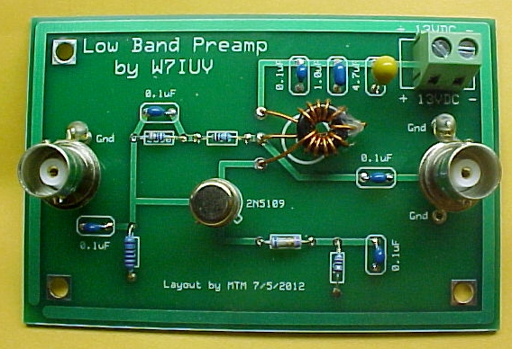 Low Band Preamp Assembled