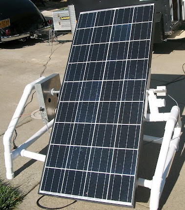 Large panel solar tracker mechanism