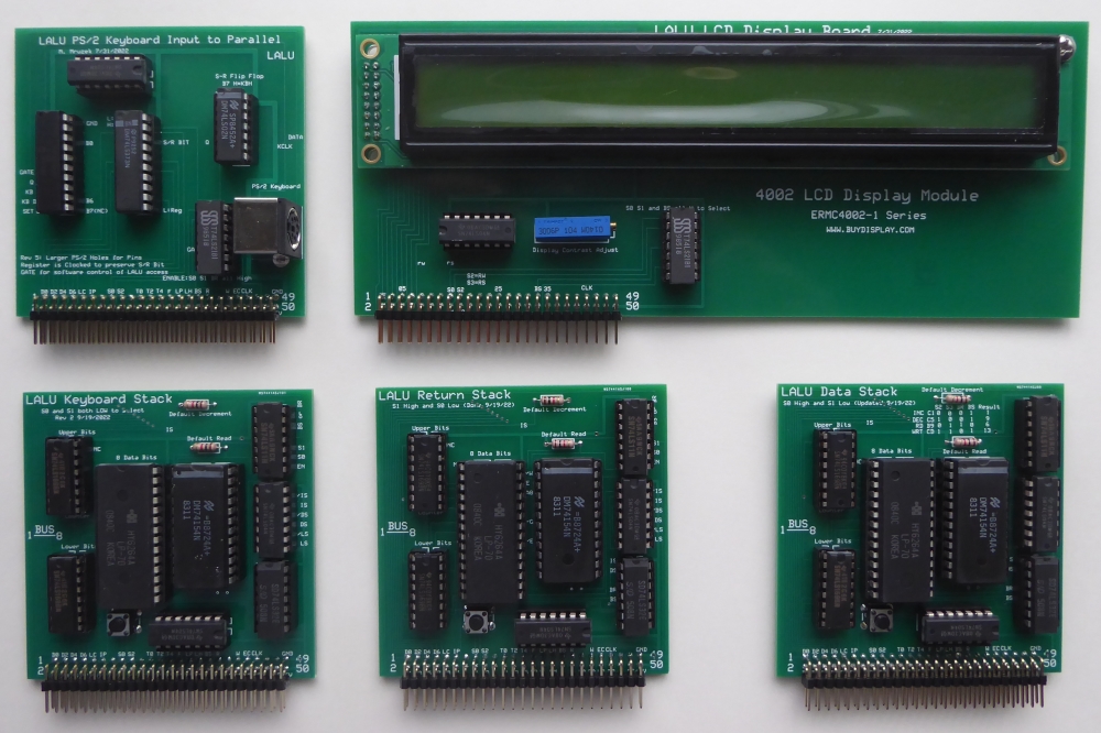Input and Output Cards for LALU Computer