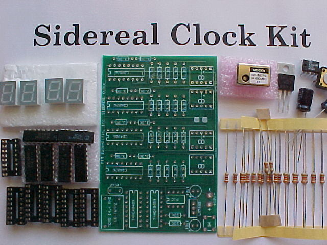 Sidereal Clock Kit before assembly